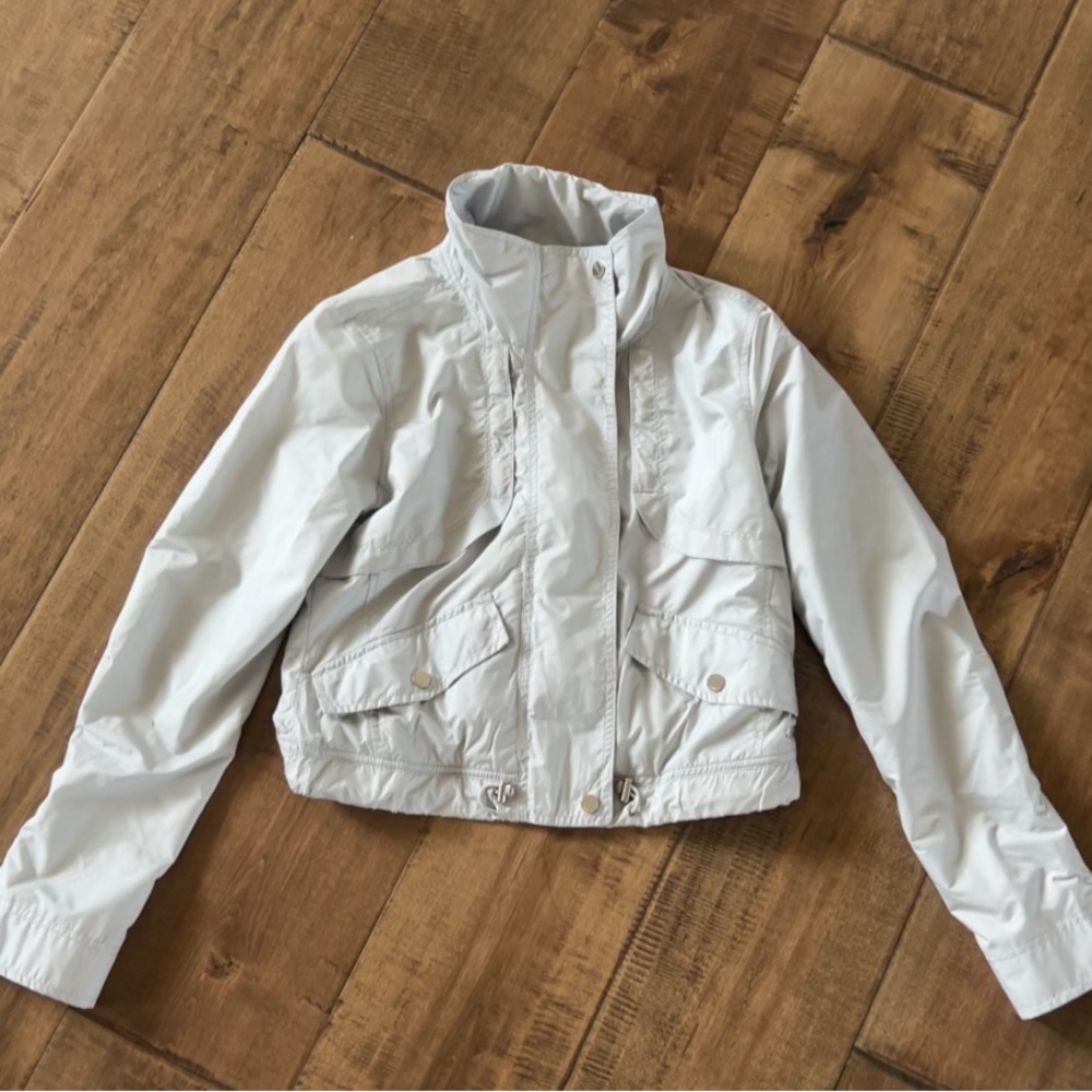 Athleta light grey jacket